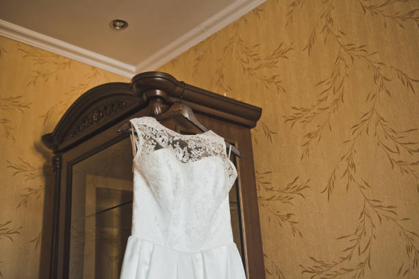istock Wedding dress on a hanger 2143. 952835542