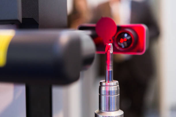 Automatic laser machine for precise measurement of part size and quality evaluation