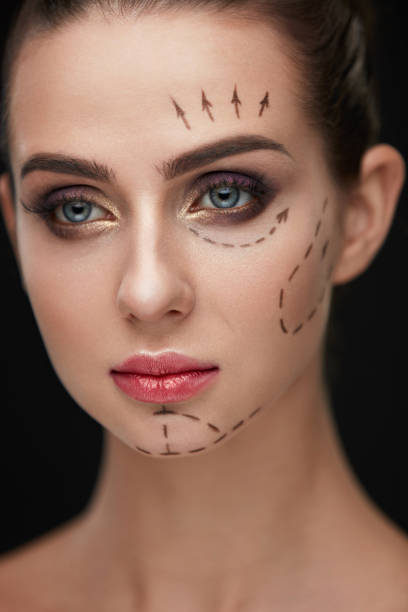 istock Young Woman With Perfect Makeup Before Plastic Surgery. Beauty 952848278