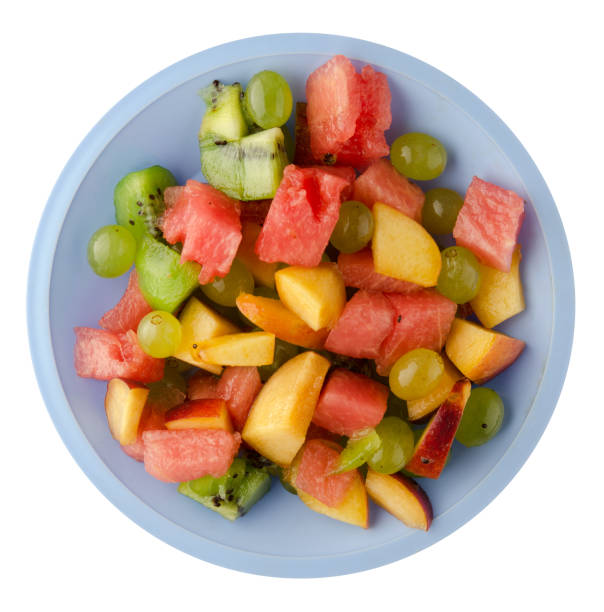 istock Vegetarian salad of fruit on a plate 952859742