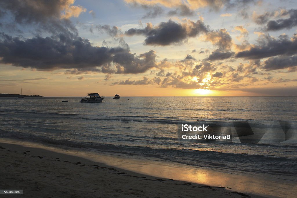 Sunset in Jamaica  Beauty In Nature Stock Photo