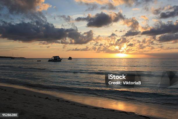 Sunset In Jamaica Stock Photo - Download Image Now - Beauty In Nature, Bright, Brightly Lit