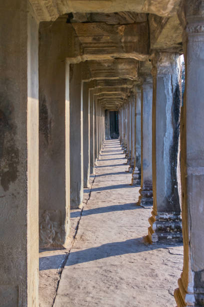 istock Long corridor in Angkor Wat temple, Siem Reap, Cambodia 952870092