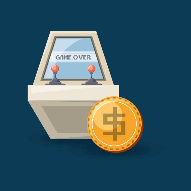 아케이드 기계 설계 - binance crypto box code free stock illustrations