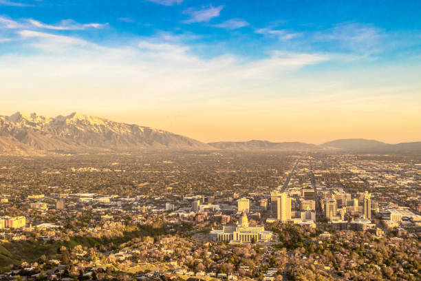 Sunset in Salt Lake City, Utah