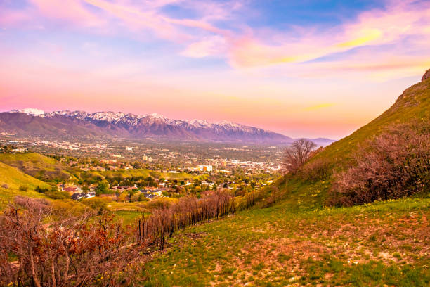Sunset in Salt Lake City, Utah
