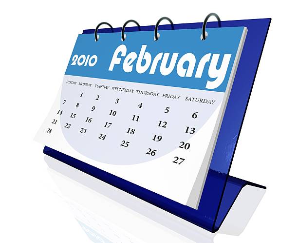 calendar 2010  calendar february 2010 stock pictures, royalty-free photos & images