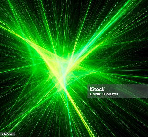 Foto de Verdes E Brilhantes Vigas e mais fotos de stock de Abstrato - Abstrato, Brilhante - Luminosidade, Computação Gráfica