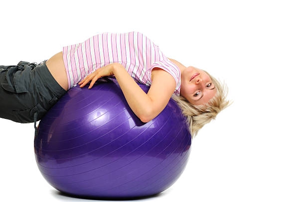 istock Young woman and flexy ball 95290118