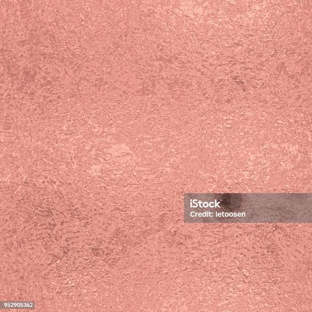 Rose Gold Seamless Vintage Pattern Stock Photo - Download Image Now - Rose Gold, Foil - Material, Textured