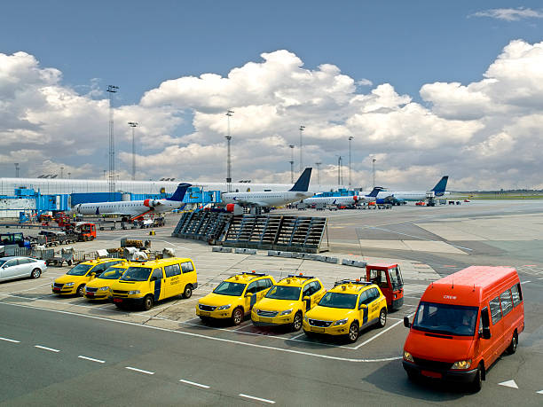 Airport Security Fleet stock photo
