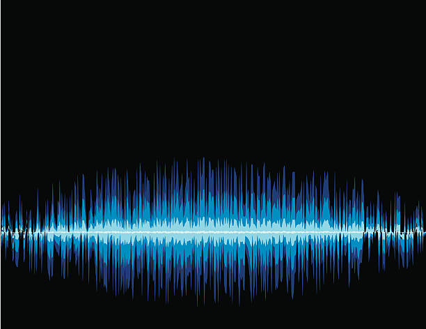 Cool Soundwaves vector art illustration