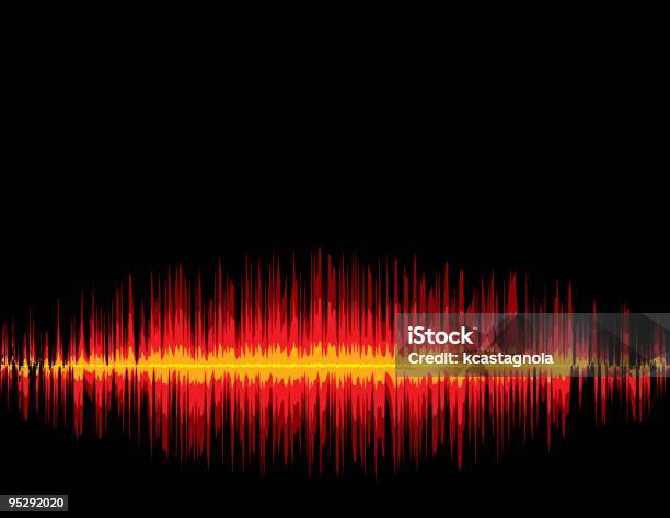 핫 Soundwaves 음파에 대한 스톡 벡터 아트 및 기타 이미지 - 음파, 0명, 검은색
