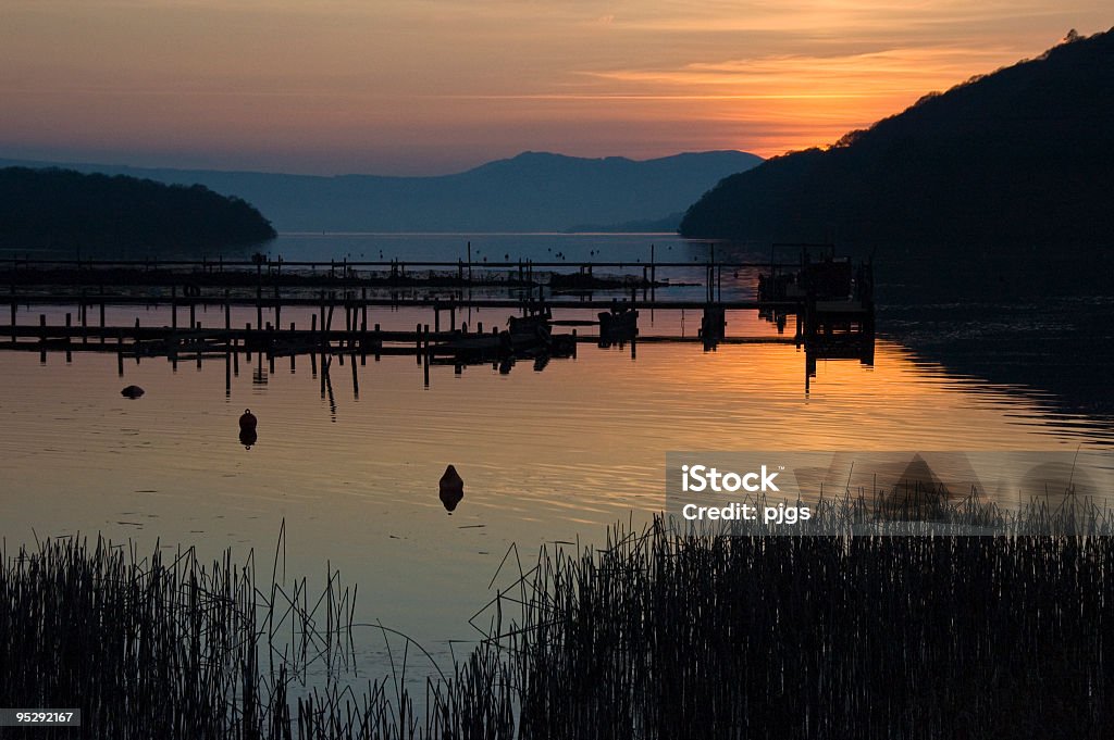 Pôr do sol em Loch lomond - Royalty-free Anoitecer Foto de stock