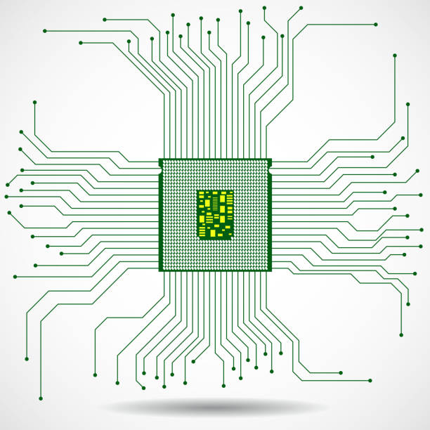 Ilustración de Cpu Microprocesador Microchip Símbolo De La Tecnología y más  Vectores Libres de Derechos de Chip - iStock