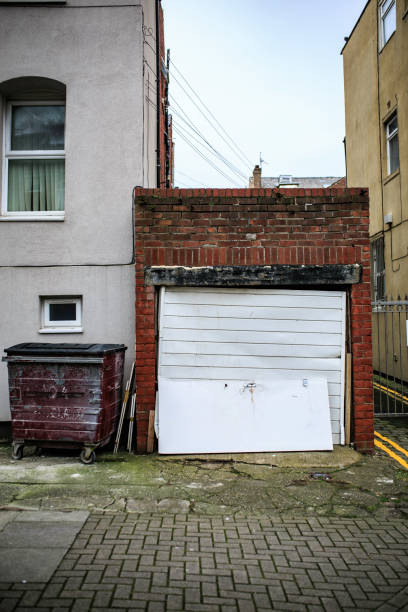 istock Garage in a old town of England 952922142