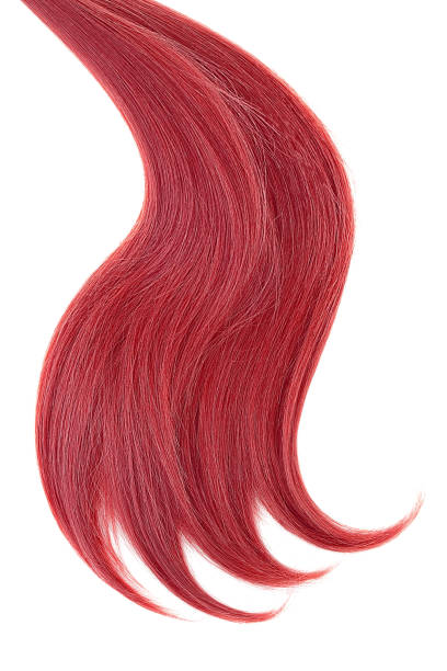 istock Red natural hair on white background 952922524