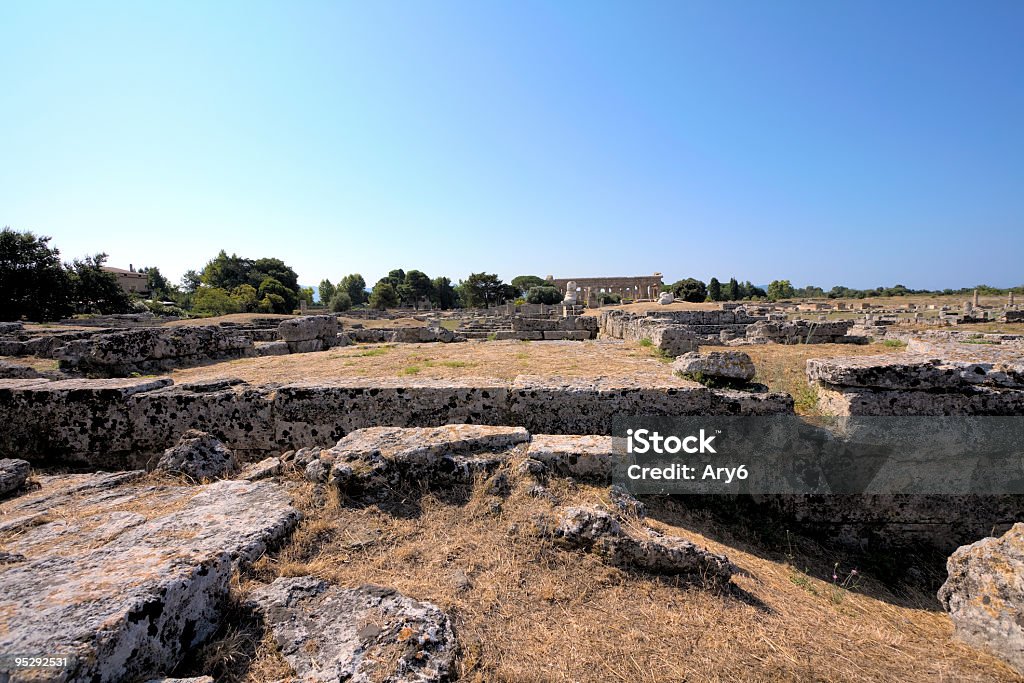 Tempio di Poseidone (Paestum, Italia) HDR - Foto stock royalty-free di Antica Grecia