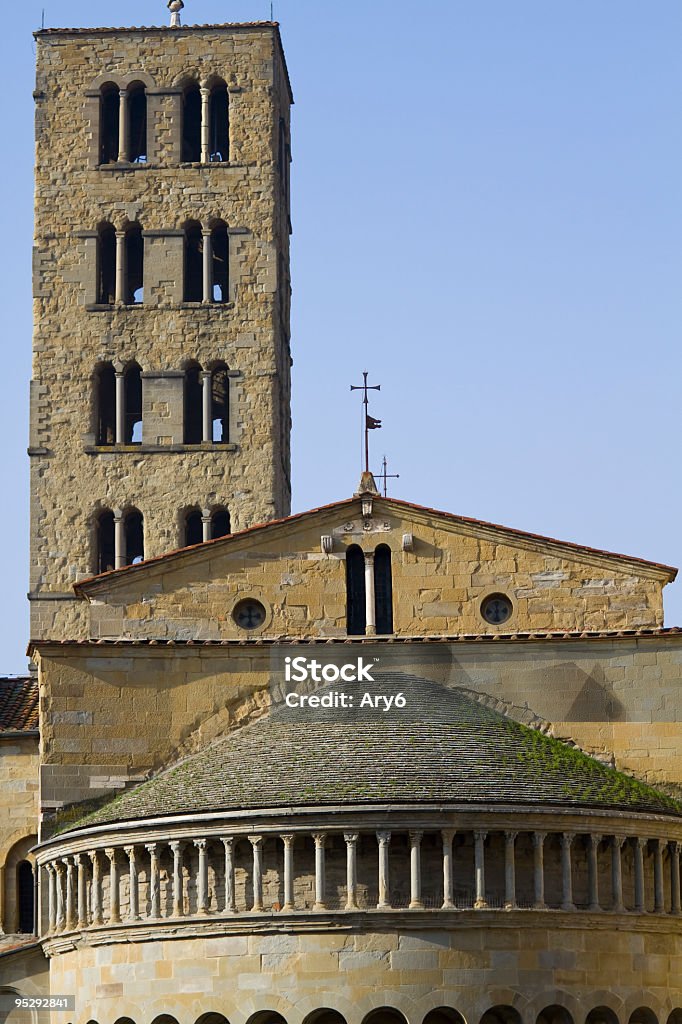 La iglesia de maría Pieve di S. - Foto de stock de Arezzo libre de derechos