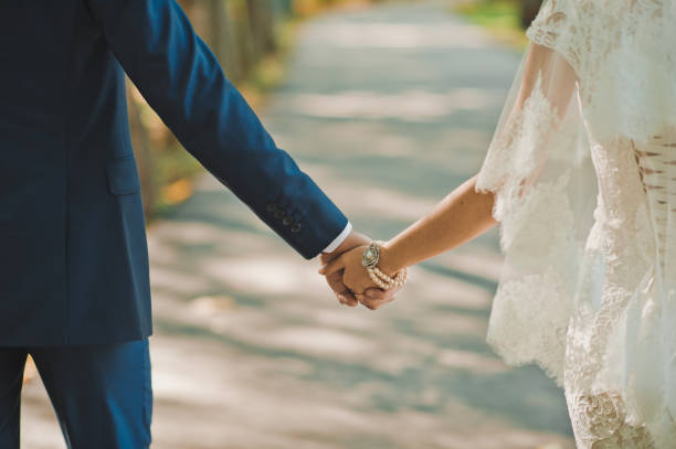 istock Newly-married couple embraces each other 2333. 952943846