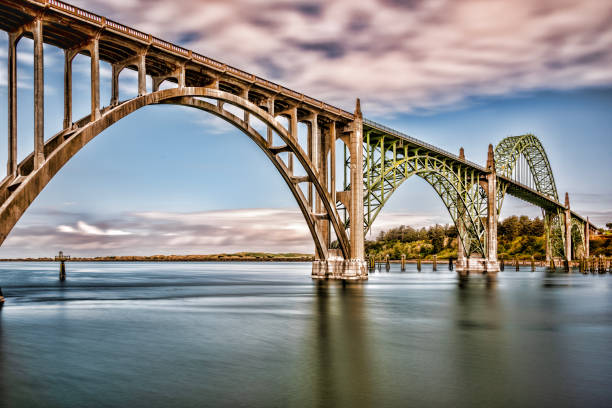 istock Cloudscape over Yaquina Bay Bridge Newport Oregon Coast River 952944080