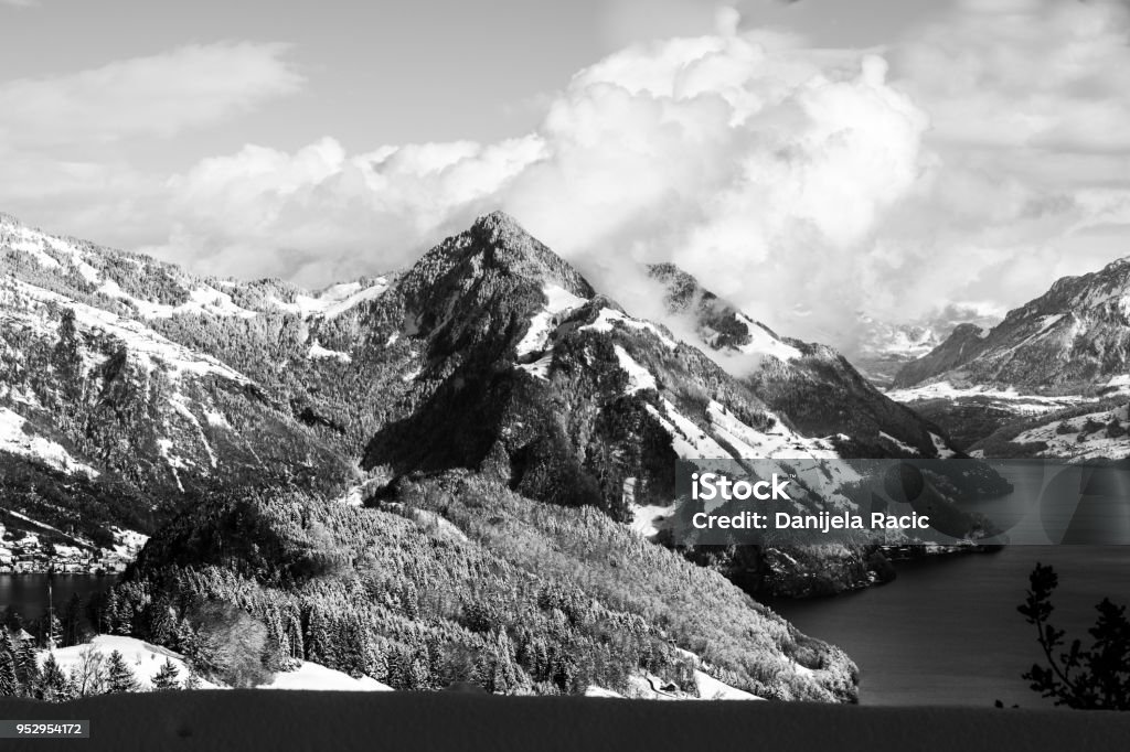 Phong Cảnh Núi Đen Trắng Hình ảnh Sẵn có - Tải xuống Hình ảnh Ngay bây giờ  - Bầu trời, Cuộc phiêu lưu - Khái niệm, Cây - iStock