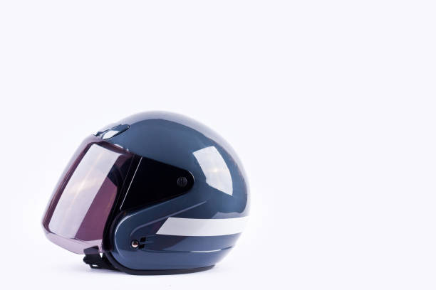 motorcycle helmet is safty equipment on white background helmet safety object isolated