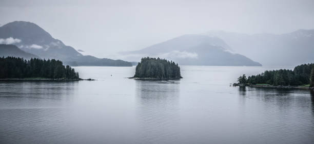 istock Alaska nature and mountain range with seascape in june 952980960