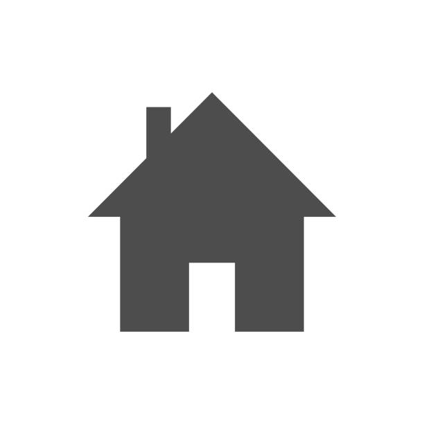домашняя иконка - дом stock illustrations