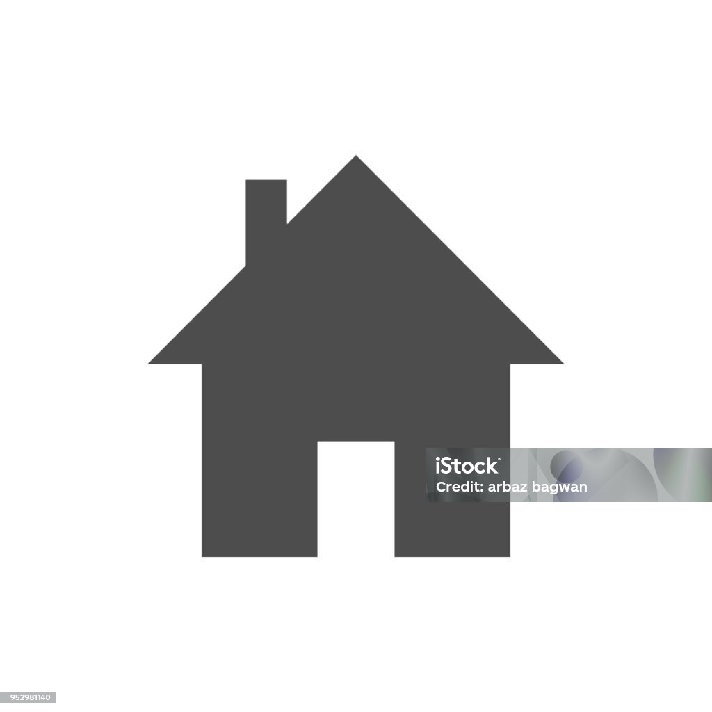 Home icon Vector graphic design artwork House stock vector
