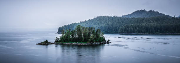 istock Alaska nature and mountain range with seascape in june 952981486