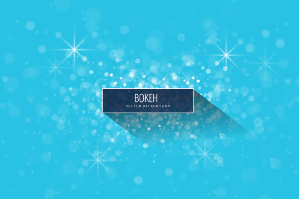 ilustraciones, imágenes clip art, dibujos animados e iconos de stock de azul fondo bokeh - glitter blue background blue backgrounds