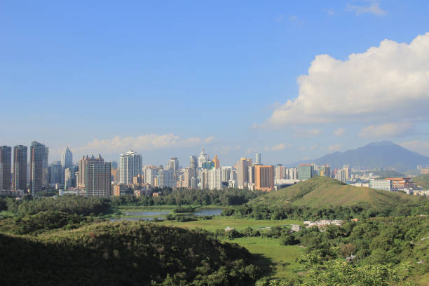 istock China's Shenzhen city from hong kong view 952996200