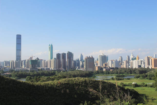 istock China's Shenzhen city from hong kong view 952996236