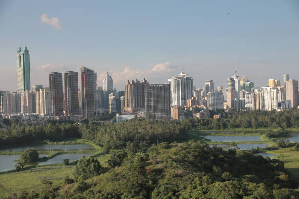 istock China's Shenzhen city from hong kong view 952996246