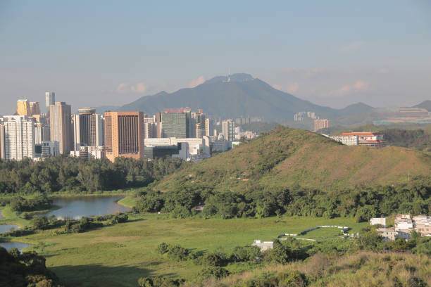 istock China's Shenzhen city from hong kong view 952996294