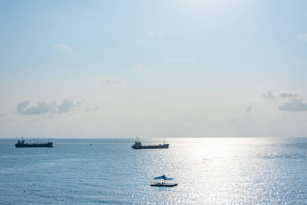 istock passenger boat on the sea at twilight 952998678
