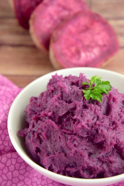 istock Purple sweet potato puree 953006320