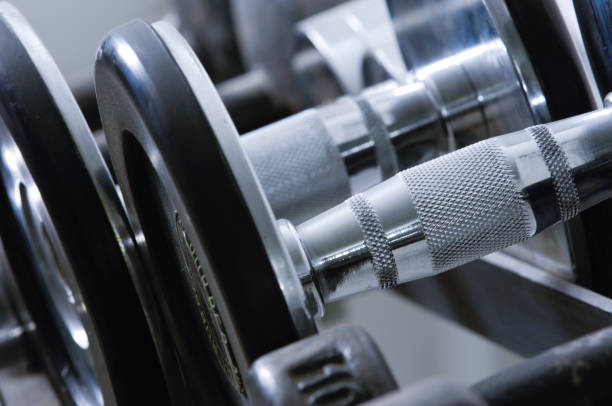 istock Row of Dumbbells 953006592