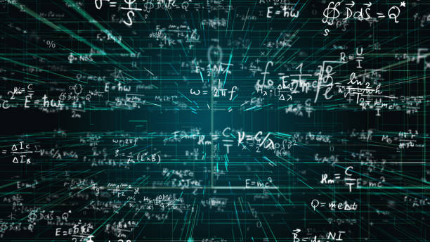 equazioni scientifiche, matematiche, chimiche - simbolo matematico foto e immagini stock