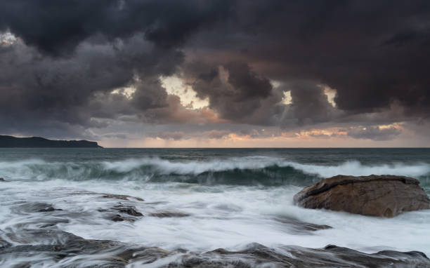 istock Moody Sunrise Seascape 953011428