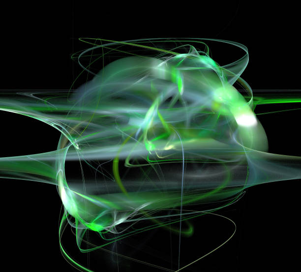 istock image of one Digital Fractal on Black Color 953014896