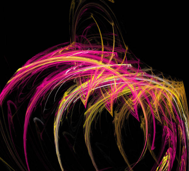 istock image of one Digital Fractal on Black Color 953014918