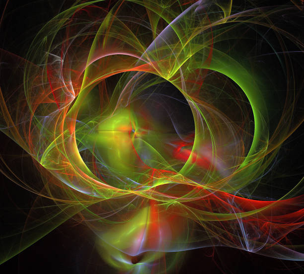 istock image of one Digital Fractal on Black Color 953015370