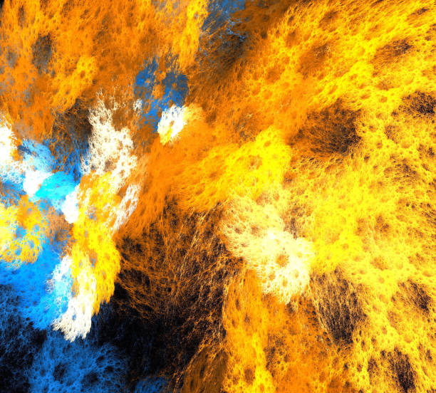 istock image of one Digital Fractal on Black Color 953015462