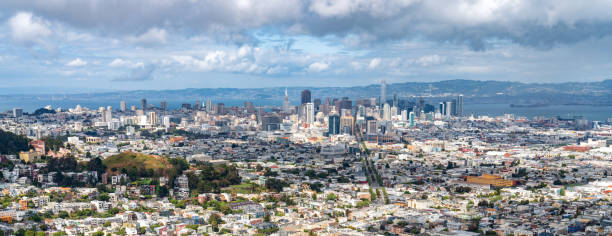 istock Panoramic downtown San Francisco urban skyline and cityscape 953023268