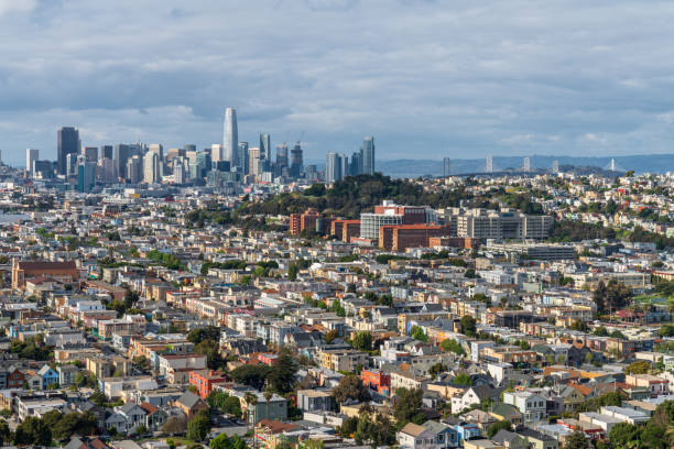 istock Panoramic downtown San Francisco urban skyline and cityscape 953023360