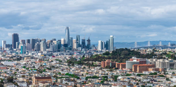 istock Panoramic downtown San Francisco urban skyline and cityscape 953023382