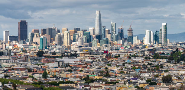 istock Panoramic downtown San Francisco urban skyline and cityscape 953023472