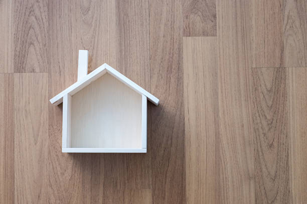 istock Home sweet home copy space Handmade home Shaped symbol house 953028252